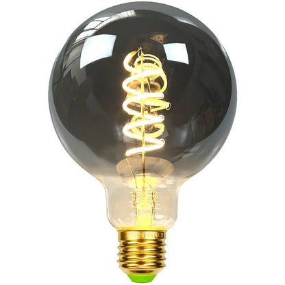 TIANFAN Led Bulbs Vintage Light Bulb ST64 G80 G95 Long Tube Edison Bulb 4W Dimmable 220/240V E27 Smoke Glass 2700K Warm White