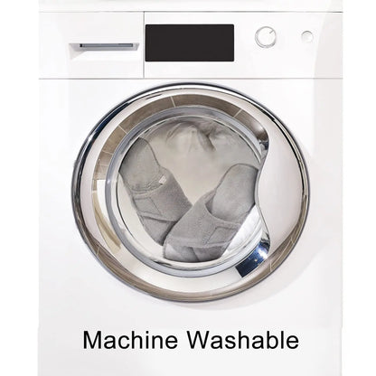 Comwarm Fuzzy House Slippers For Women New Terry Cloth Arch Support Cotton Slippers Four Seasons Open Toe Indoor Flat Slippers.