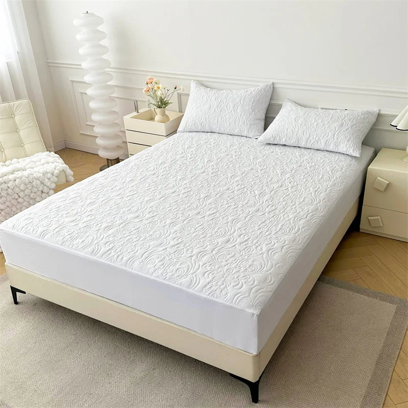 Waterproof Mattress Protector Queen King Quilted Thick Mattress Cover Anti-bacterial Fitted Sheet Bed Pad Cover 1pc.