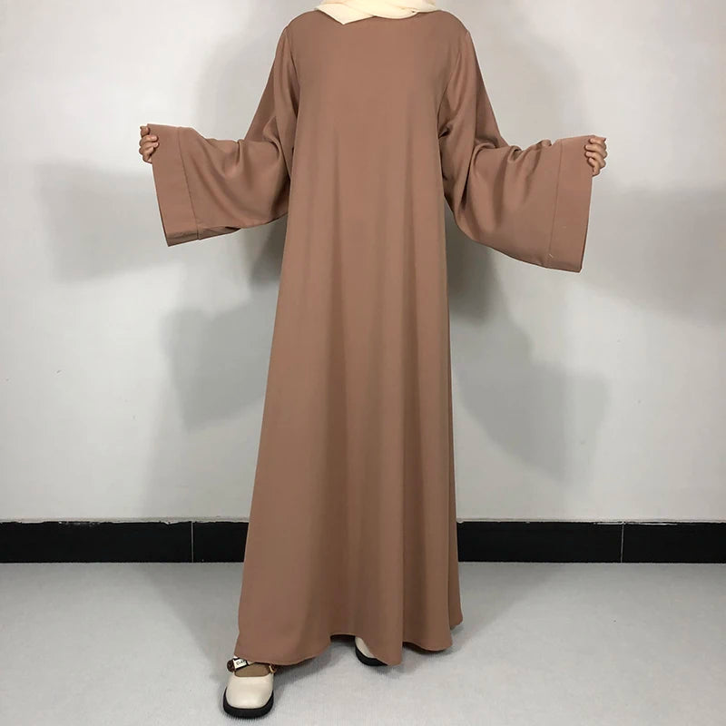 15 Colors Basic Plain Nida Abaya With Free Belt High Quality Muslim Women Modest Simple Dress EID Ramadan Islamic Clothing.