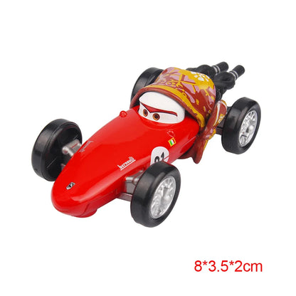 Disney Pixar Cars 2 3 Lightning McQueen Race Div Fritter Miss Tractor Frank 1:55 Diecast Metal Alloy Model Car For Kid Xmas Gift.