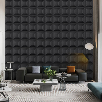 KUUJOJO 3D textured wall panel for indoor wall decoration, suitable for living room, hall, bedroom, hotel, office, send tape