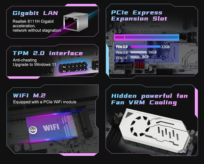 MACHINIST New upgrade X99 Gaming Motherboard LGA 2011-3 cpu C612 Chip Supports TPM2.0 Four Channel DDR4 NVME/WIFI M.2 Interface.