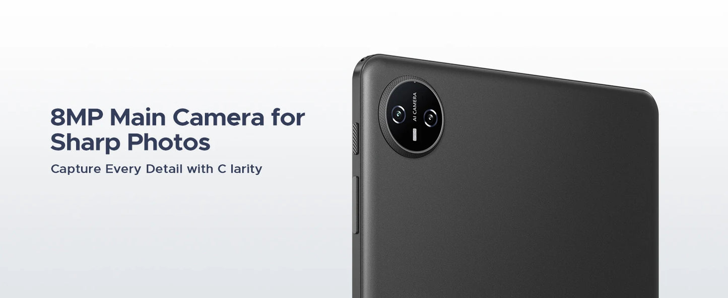 DOOGEE Tab A9 Pro Tablet 10.1" HD Display Android 15 20GB(4+16) 128GB 6580mAh Large Battery Dual Speakers Pad PC 2 In 1 Tablet