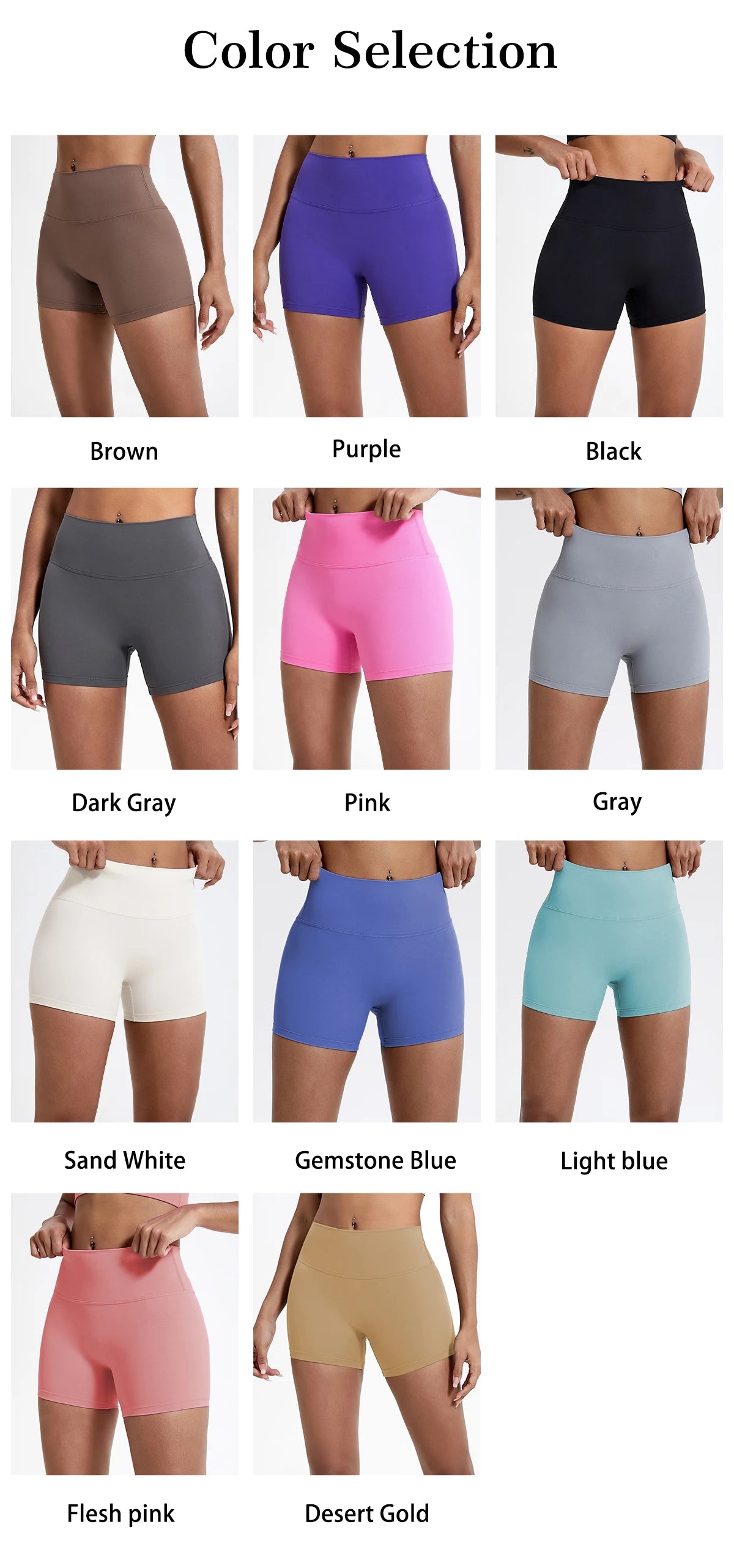 Hearuisavy Running Sports Shorts Women Buttock Lift Gym Leggings Women Cycling Slim Fit Workout Shorts High Waist Yoga Shorts.