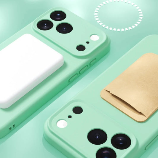 Matte Skin Liquid Silicone Case for Iphone 17 Pro Max Magnetic Magsafe Wireless Charging Candy Bumper for Iphone 17 Air 17pro.