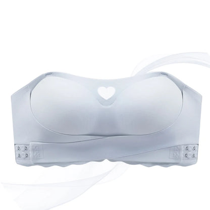 Women's Invisible Strapless Bra Front Buckle Design Anti-Slip Small Chest Gathering Markless All-match Beautiful Underwear