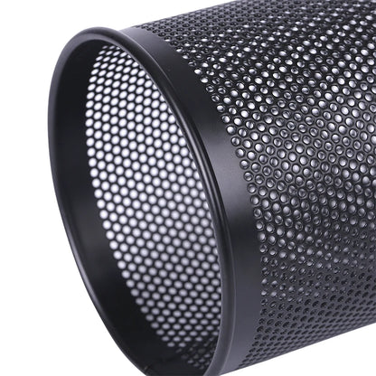 Deli Bleistifthalter für Büro, Schreibtisch, Metallgeflecht, quadratisch, rund, für Stifte, Topf, Tasse, Behälter, Organizer, langlebiges Federmäppchen.