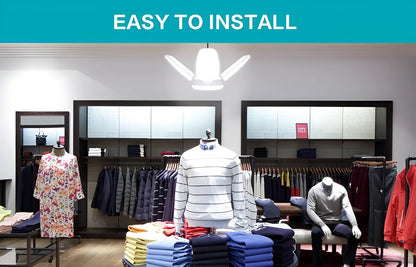 60W 100W E27 Led-lampe Fan Blade Timing Lampe 220V 110V Faltbare Led Industrielle Glühbirne Lampe für Home Decke Licht Garage Licht.