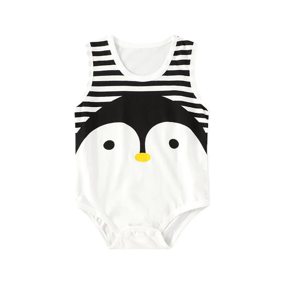 Sommer Baby Body Kinder Ärmellose Casual Einteiliges Neugeborenen Jungen Mädchen Cartoon Tier Strampler Kleinkind Overall Kleidung 0-2 jahre.