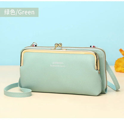 Fashion Women Luxury Leather Single Shoulder Bags Ladies Large Capacity Crossbody Mobile Phone Purse Female Messenger Wallet