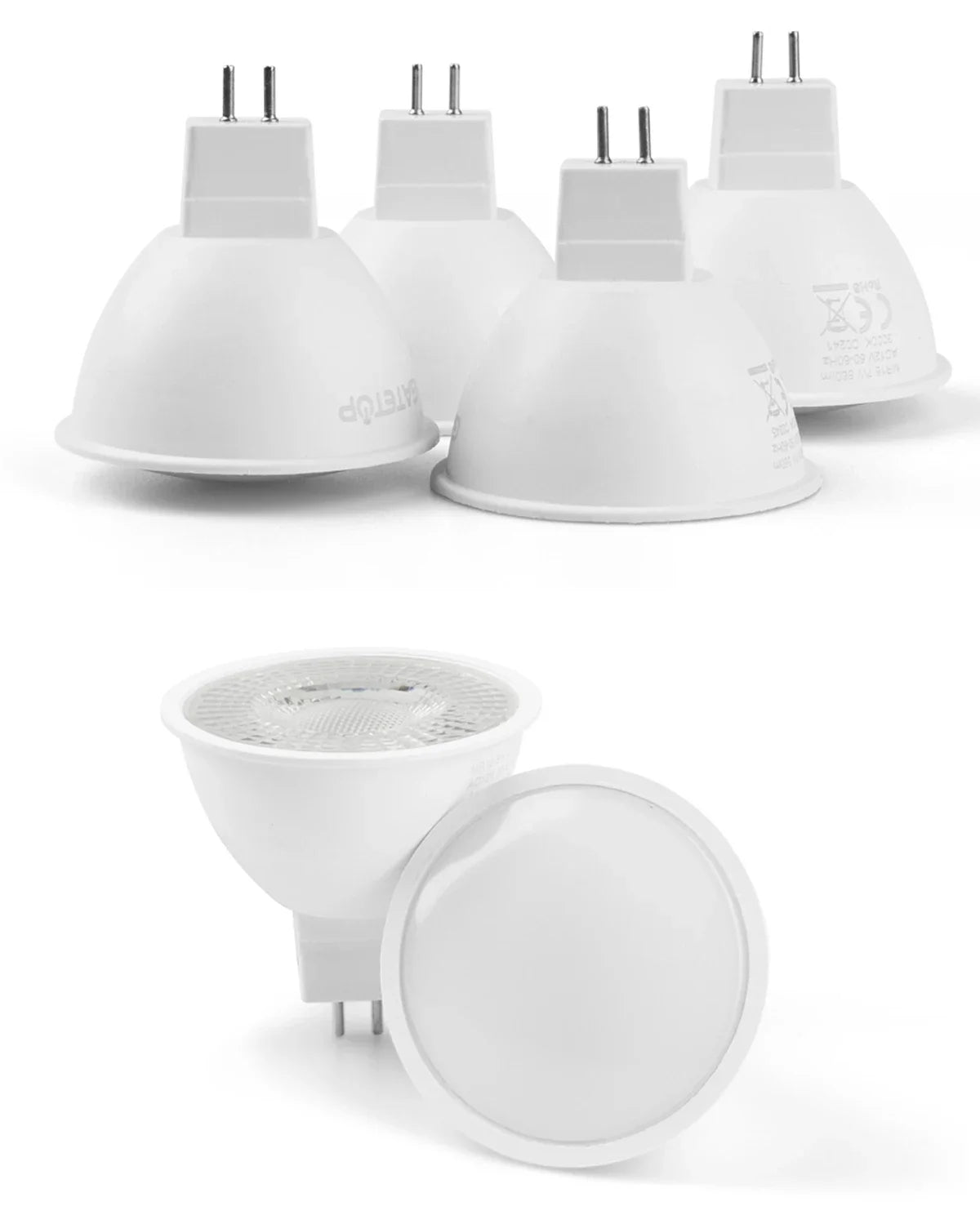 10PCS MR16 LED Strahler Birne GU5.3 Lampada AC 110V 220V 12V Bombillas Spot Licht Ersetzen Die 50W Halogen Lampe Hause Derection.