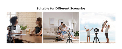 K&F Concept 178cm Lightweight Camera Tripod Cellphone Clip Travel DSLR Tripod for Nikon Canon Camera Outdoor Live Streaming Vlog