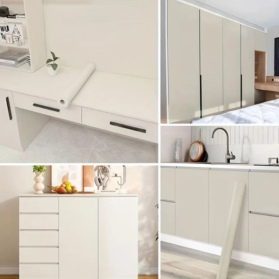 Matte Peel & Stick-Tapete, selbstklebende, abnehmbare, wasserfeste Aufkleber für Küchenarbeitsplatten, Schränke, Kleiderschränke, Renovierung