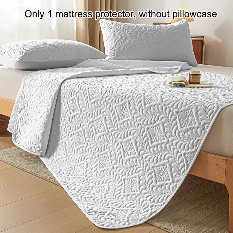 1 simple modern patterned Waterproof laminated mattress protective cover,Whitening bed cover for bedroom,bedding(No pillowcase).