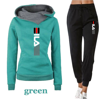 Frühling Und Herbst Frauen Hoodie Trainingsanzug 2-teiliges Set Sweatshirt Set Casual Tops Sport Lange Hosen Weibliche Plus Größe Vetement.