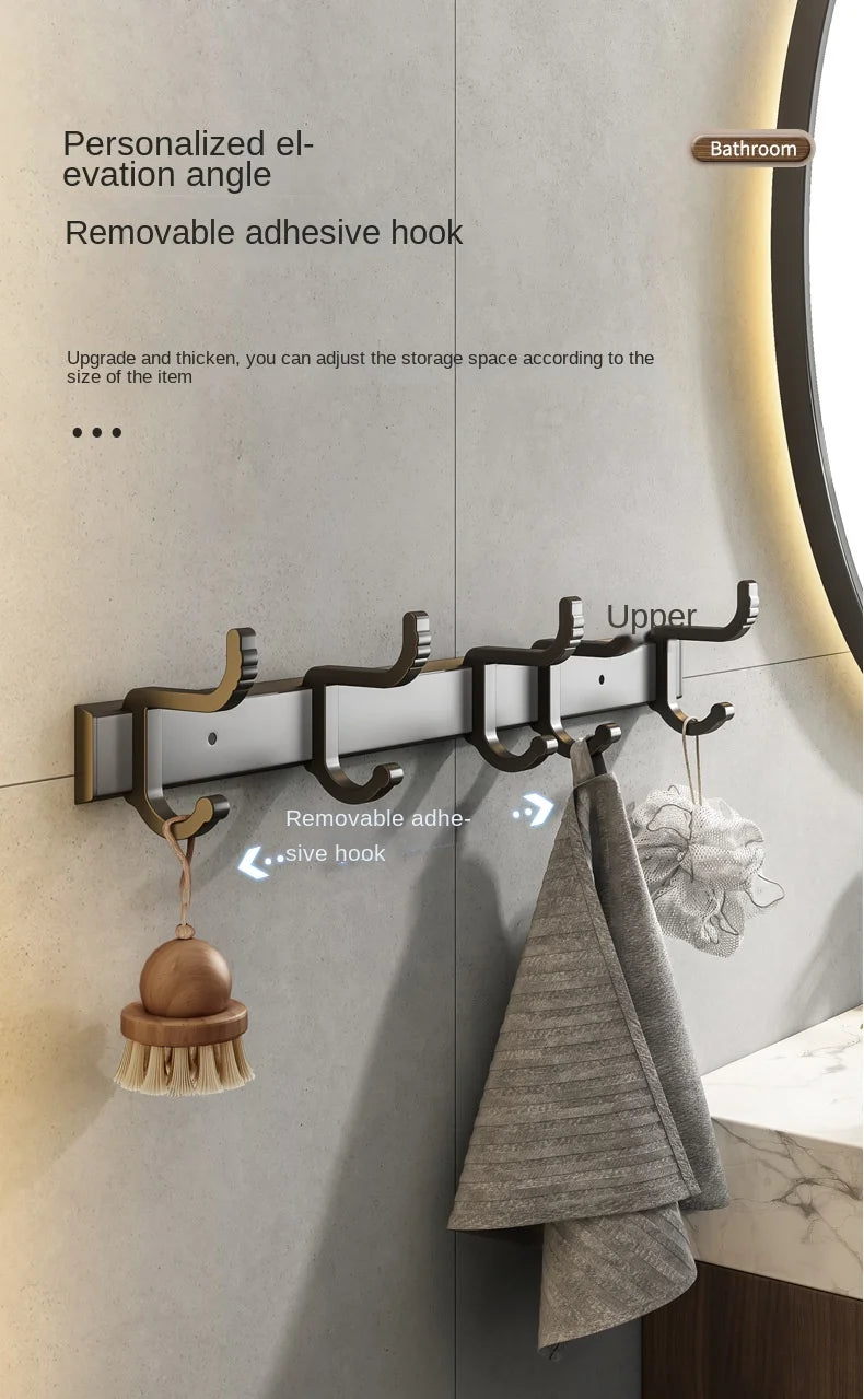 Metalle Badezimmer Handtuchhalter Stanzfreier Rack Toilettenanhänger Raum Aluminium Badezimmer Handtuchhalter, Handtuchhalter, Handtuchhalter Badezimmer