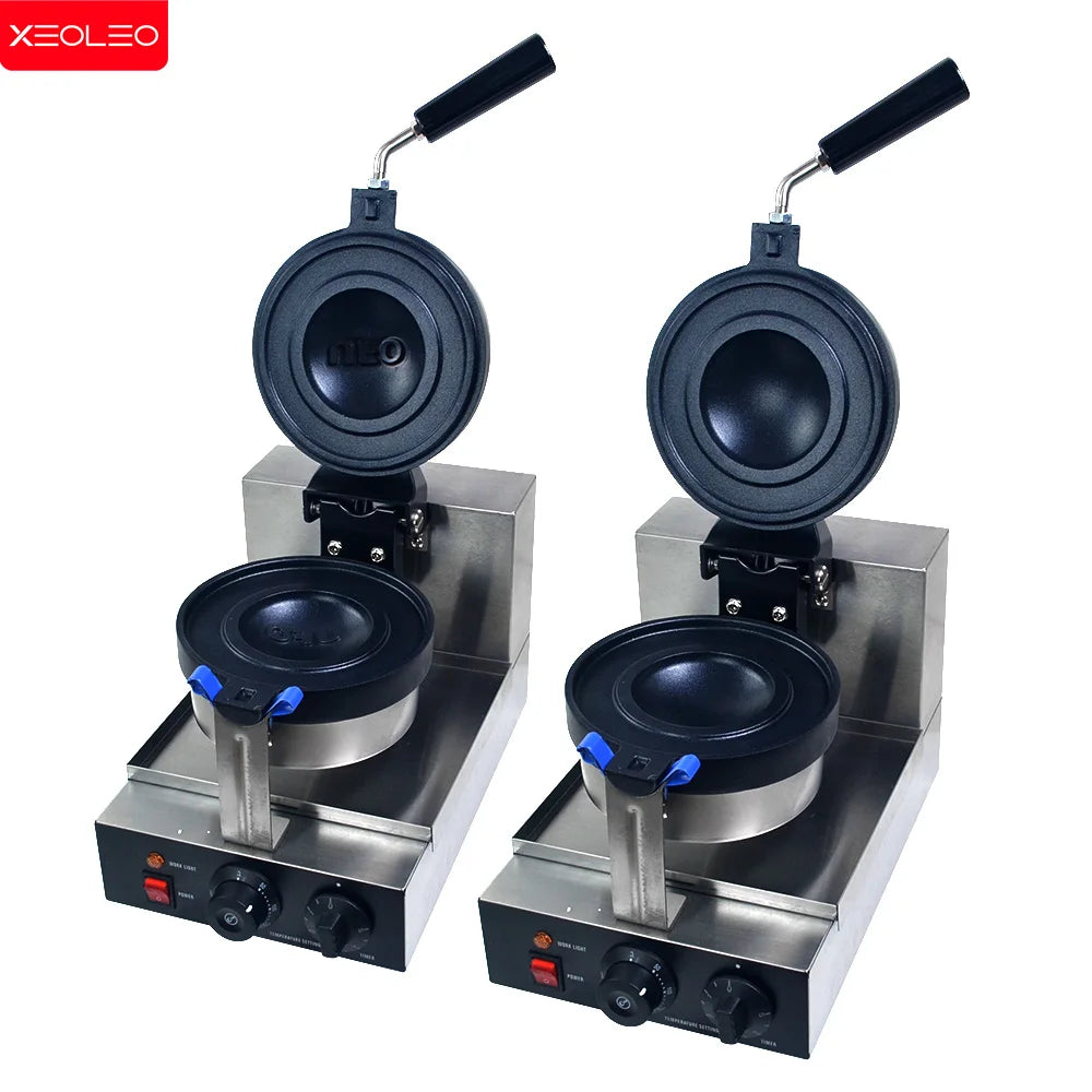 XEOLEO 1300W Electric Ice Cream Waffles UFO Burger Maker Hamburg Gelato Panini Press Machine Sandwich Press Maker.