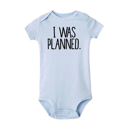 Zwillinge Baby-Body „I Was Planned and I Was A Surprise“ Neugeborenes Kleinkind-Overall Jungen Mädchen Lustige Baby-Outfits Kleinkind-Dusche-Geschenk.
