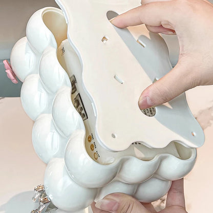 INS Style Cotton Candy Removable Tissue Box Korean Style Cute Tissue Box Desktop Decorative Supplies for Home Napkin Holder.