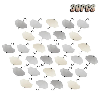 Niedliche, schirmförmige Haken, No-Punch-Wandhaken, Küche, Badezimmer, Garderobe, Schlüssel-Organizer, Haken, Heimaufbewahrung, Regalhaken