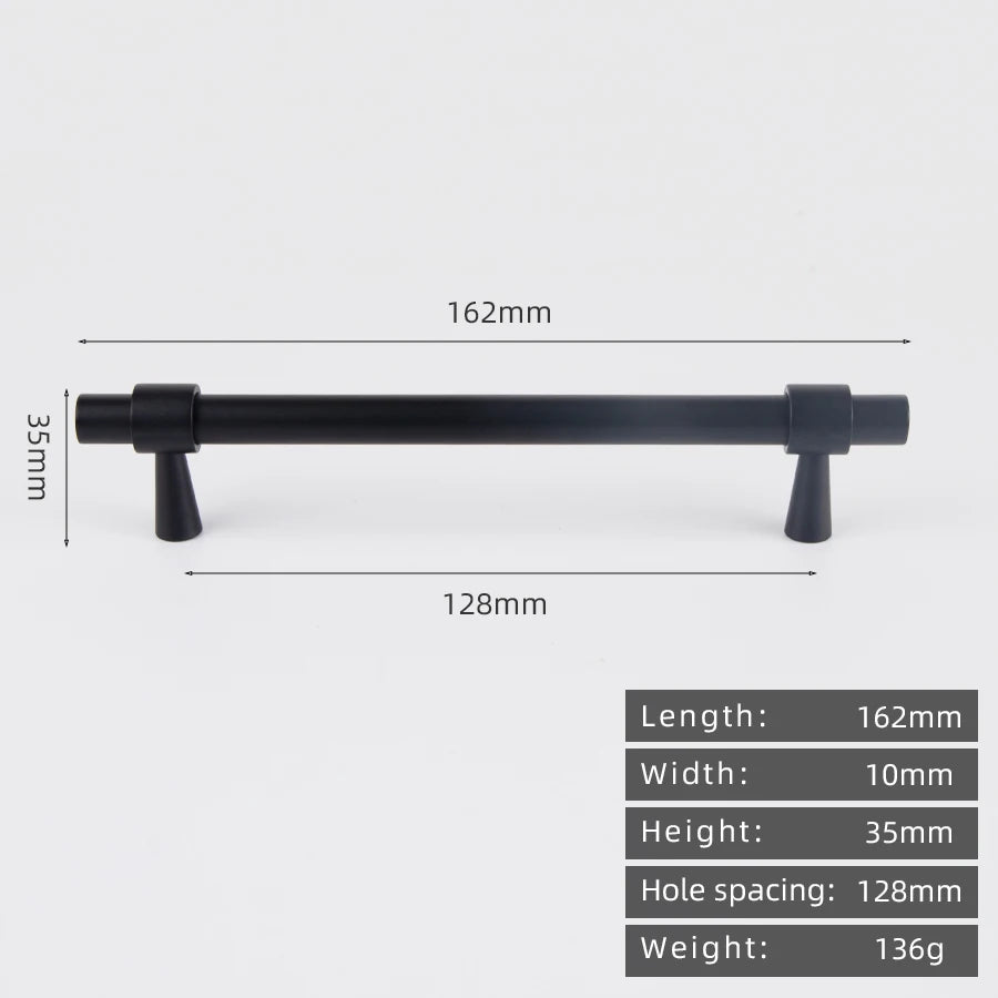 KEDLO Solid Brass Brushed Antique Brass Bronze 500mm Pull Drawer Knobs T Bar Kitchen Cabinet Handle