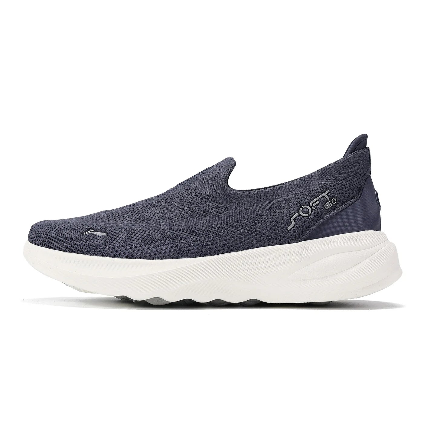 Li-Ning Women SOFT GO 2 KNIT Slip-on Casual Walking Shoes Breathable Cushion Flexible LiNing Comfortable Sports Sneakers AGLV018.