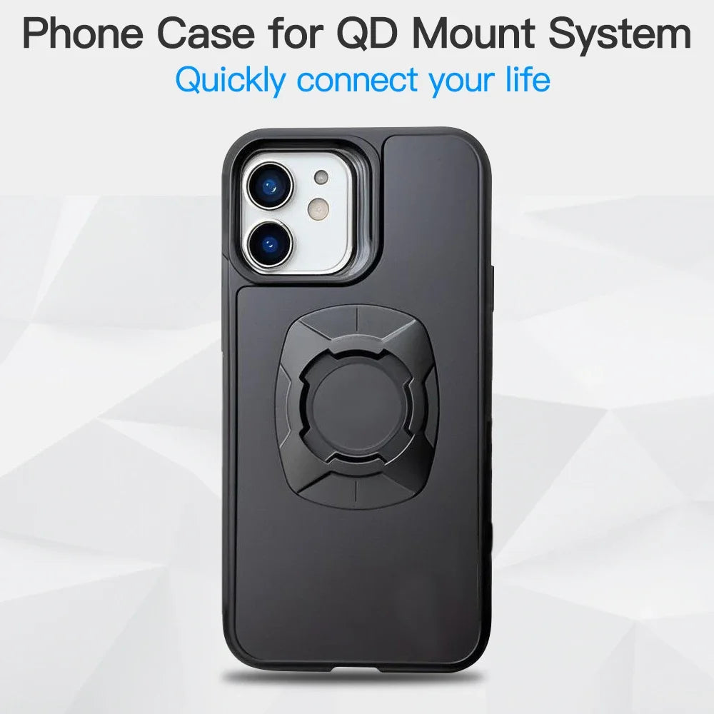 Twsit Lock Phone Case Holder MotorCycle Bicycle iPhone case Quick Lock Fit for Quad System Phone Mount/Holder 14 15 16 Pro Max.