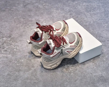 Boys Girls Running Shoes Thick Soft Sole Children Sneakers Mesh Breathable 2025 New Fashion Kids Sports Shoes for Students Trend.