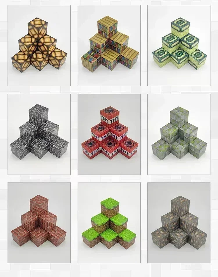 500pcs DIY Magnetics Building Blocks Mini World Magnetic World Kids DIY Model Building Blocks Puzzle Blocks For Children's TOYS.