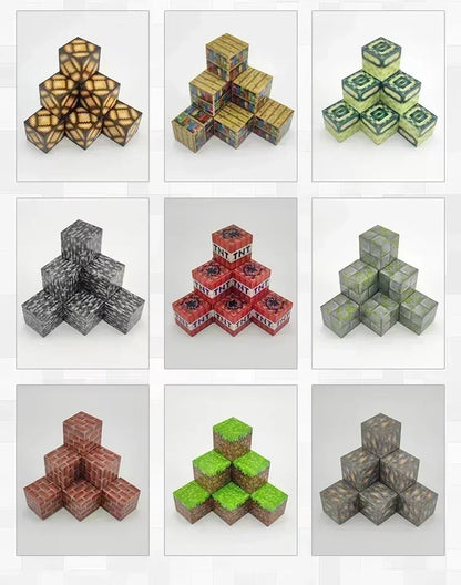 500pcs DIY Magnetics Building Blocks Mini World Magnetic World Kids DIY Model Building Blocks Puzzle Blocks For Children's TOYS.