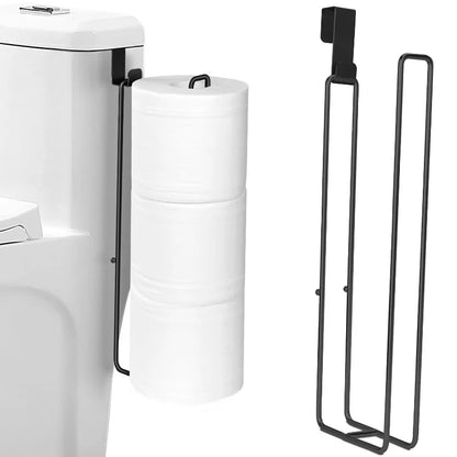 Toilettenpapierhalter für Badezimmer mit Aufbewahrung, extra 3 Rollen, Toilettenpapierhalter über dem Tank, Wandhalterung, kleiner Toiletten-Organizer