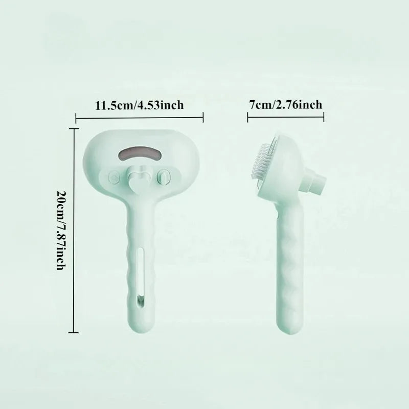 Pet Comb Steam Massage Brush Soft Tooth Spray Universal Brush 3in1 Hair Removal Multifunctional Massage Comb USB Spray Brush For.