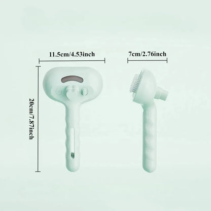 Pet Comb Steam Massage Brush Soft Tooth Spray Universal Brush 3in1 Hair Removal Multifunctional Massage Comb USB Spray Brush For.
