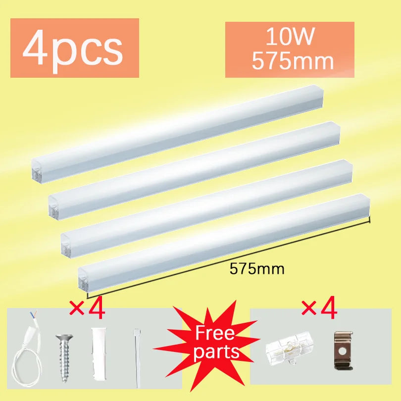 Led tube light 220v 110v T5 led Bracket Lamps For Home 8W10W 40cm Bar lights Industrial Commercial Light Fixture Kitchen Study.
