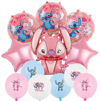 Disney Stitch Luftballons Partyzubehör Kinder Cartoon Lilo Stitch Thema Winkelballon Alles Gute zum Geburtstag Dekoration für Babyparty