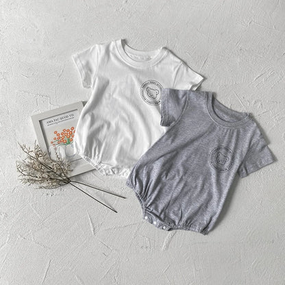 0-2Y Sommer Baby Body Niedlichen Cartoon Gedruckt Einteiliges für Kleinkinder Mädchen und Jungen Baby Kleidung Kleinkind Kurzarm Overall.