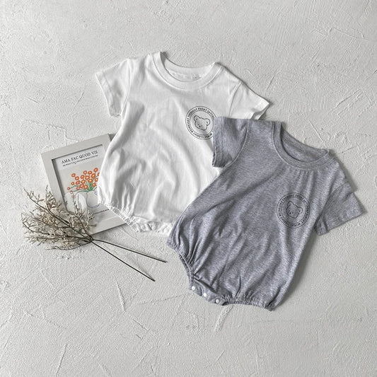 0-2Y Sommer Baby Body Niedlichen Cartoon Gedruckt Einteiliges für Kleinkinder Mädchen und Jungen Baby Kleidung Kleinkind Kurzarm Overall.