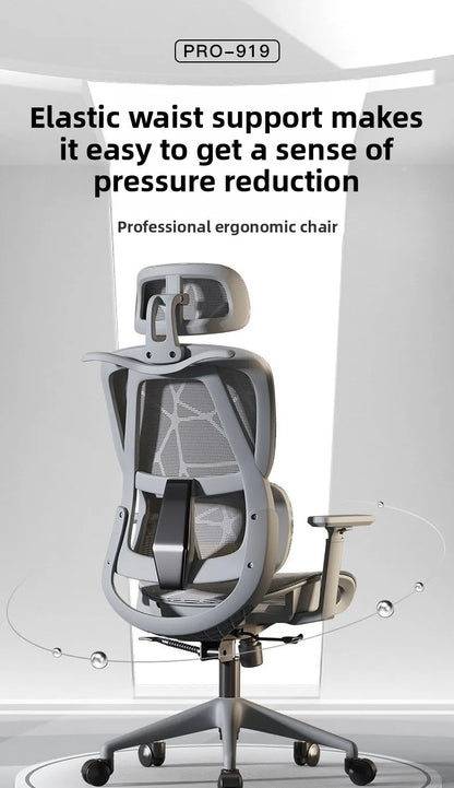 Ergonomischer Stuhl Heimcomputerstuhl Bequemer sitzender Bürostuhl Rücksitz Arbeitszimmer Schreibtisch E-Sport-Studienstuhl