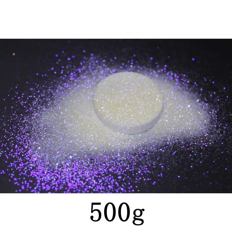 Ultra Fine Colorful Spark - Solvent Resistant White Iridescent Glitter -  - 015 Size, 0.5 mm.