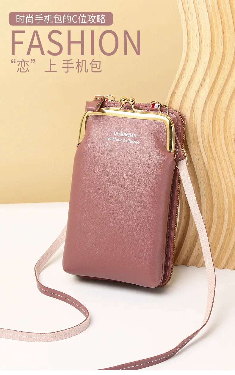 Fashion Ladies Small Crossbody Messenger Bags Women Shoulder Bag Wallet Mini PU Leather Card Holder Female Purse.