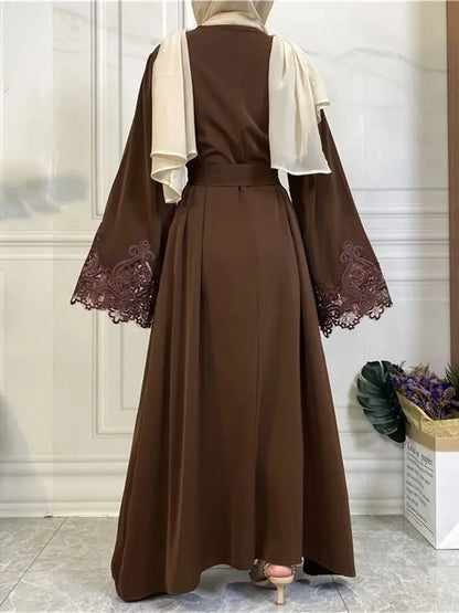 Ramadan Coffee Abaya Damen Dubai Islam Prayer Clothes Women Muslim Modest Dresses Kebaya Kaftan Robe Vestidos Musulmanes Femme.