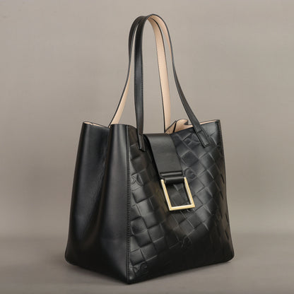 PG Lady Light Luxury High-End Design Large Capacity 2025 New Fashion PU Artificial Eco-Friendly Leather Single Shoulder Bag.