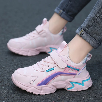 Kids Casual Boys Shoes Soft Sole Kids Shoes Non-slip Sneakers Shoes Outdoor Student's Children Pink Girls Sport Walking Footwear.