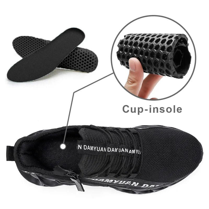 New Spring and Autumn Soft soled Running Men's Mesh Breathable Casual  Sports Shoes Men's Trendy Shoes Lightweight  Sneaker.