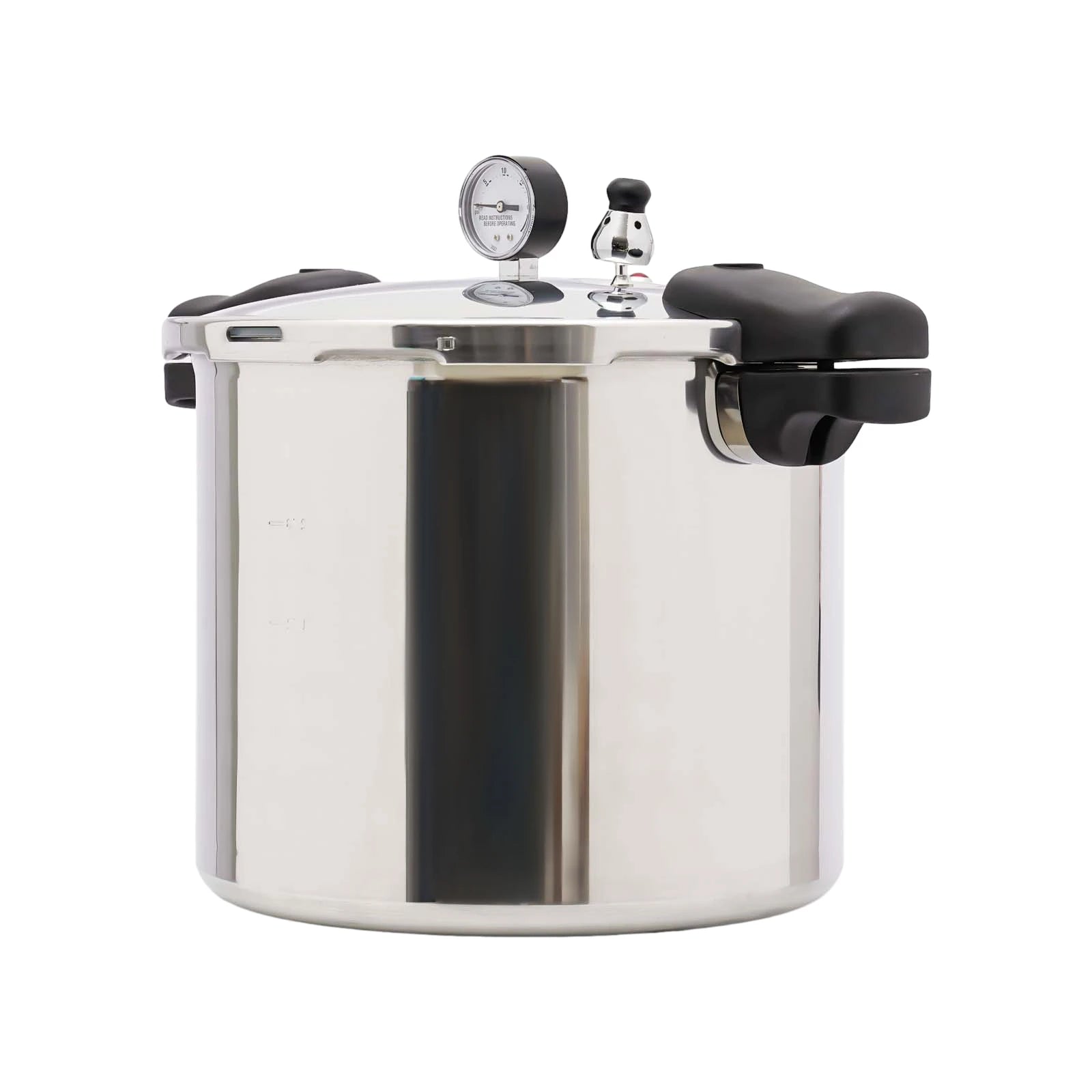 22L Aluminium Alloy Pressure Canner 90Kpa Thickened Explosion-proof Pressure Cooker Pot with Pressure Gauge and Safety Valve.