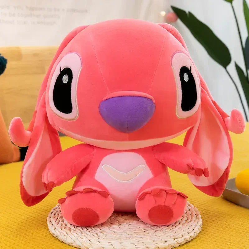 80cm Big Size Disney LILO & Stitch Anime Plush Stuffed Doll Room Plushies Pillow Ornaments Peluche Children's Holiday Gifts