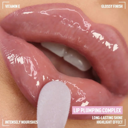 BIG Fruit Lip Oil Lip Enhancer Plumper Big Brush Moisturising Clear Lip Gloss Sexy Lip Makeup Care Cosmetics for Women Girl Lady.