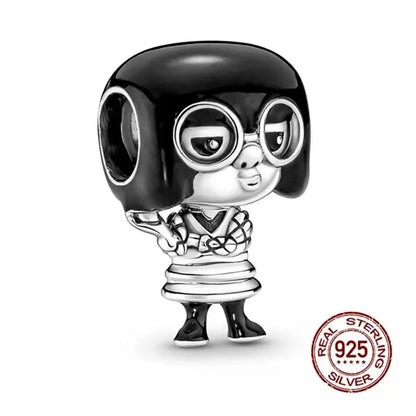 100% 925 sterling silver Disney 100th anniversary charm beads suitable for original DlY bracelet, women's fashion gift