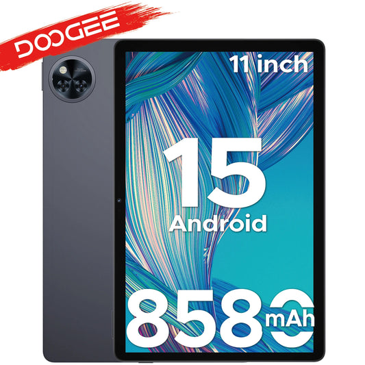 DOOGEE U11 Android 15 Tablet 11 Ultra-clear 90Hz Display 4GB RAM 128GB ROM 8580mAh Battery Dual Speaker Supports Widevine L1.